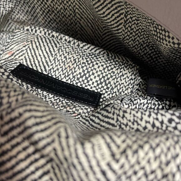 REBECCA MINKOFF Bowery Top Handle Leather gray small Crossbody Bag - Picture 13 of 13